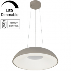 Φωτιστικό Κρεμαστό Φ40cm Στρογγυλό LED 22W 230V 1400lm CCT με Controller IVY